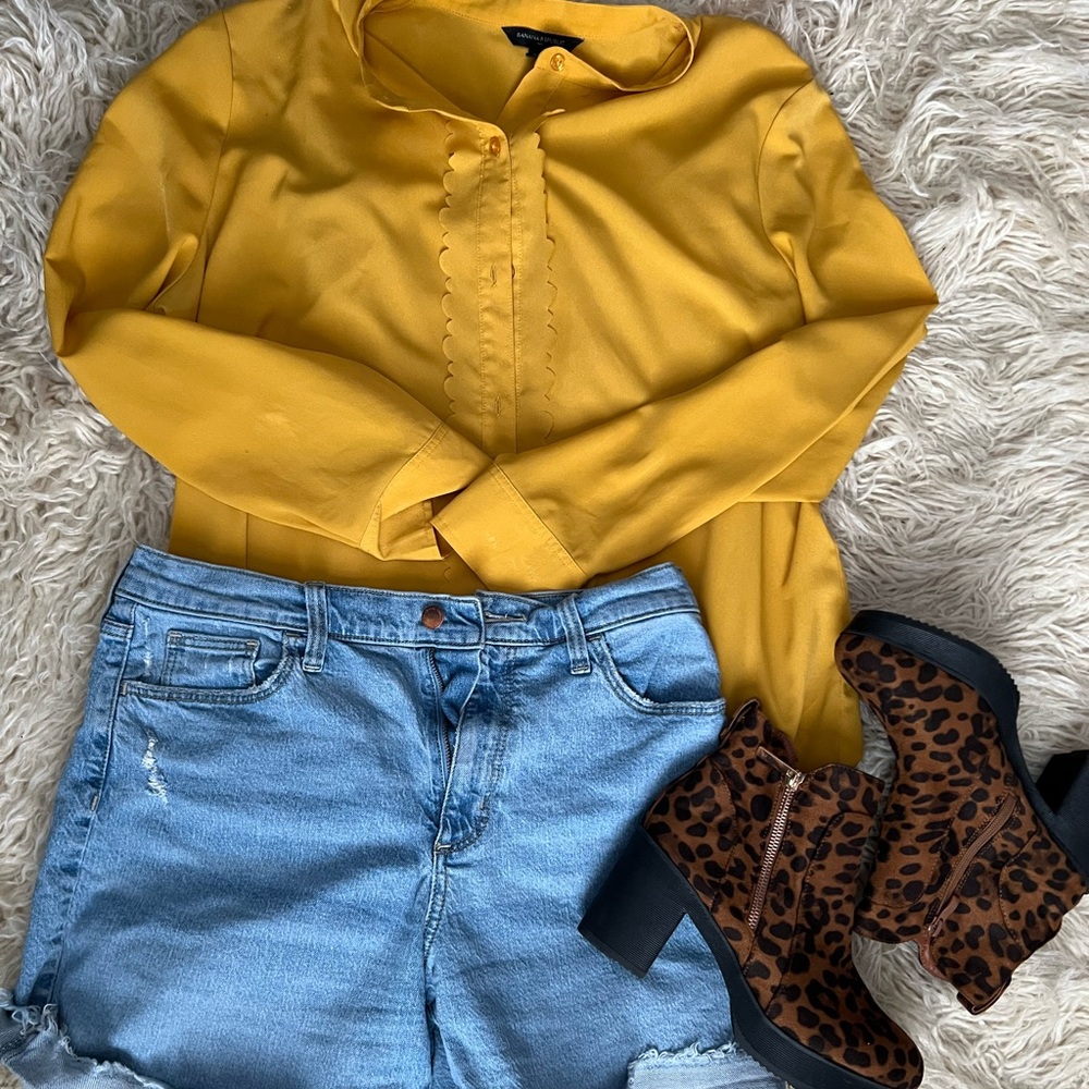 Leopard print booties